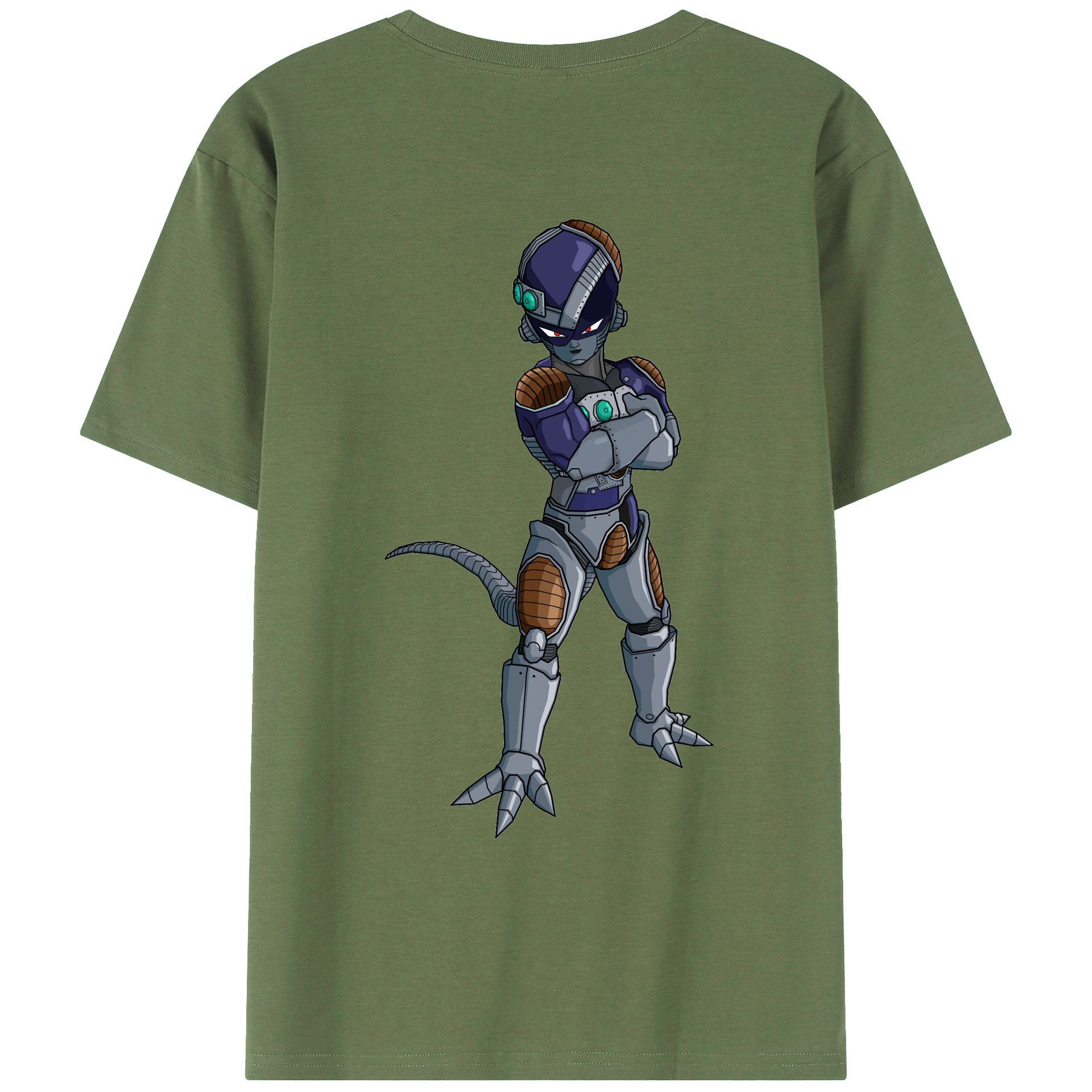 （画像用） ドラゴンボール フリーザ DRAGON BALL Frieza 綿100％ メンズ半袖Tシャツ（バックプリント） 通気性